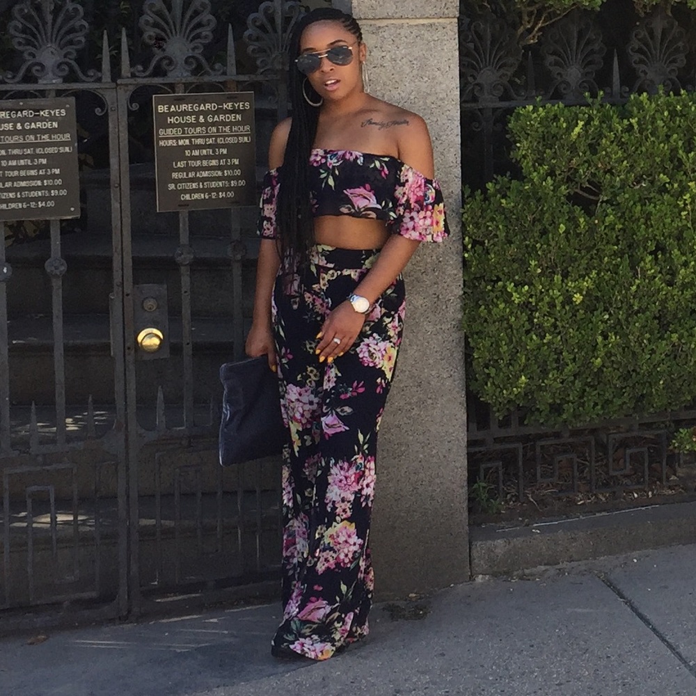 Floral matching set